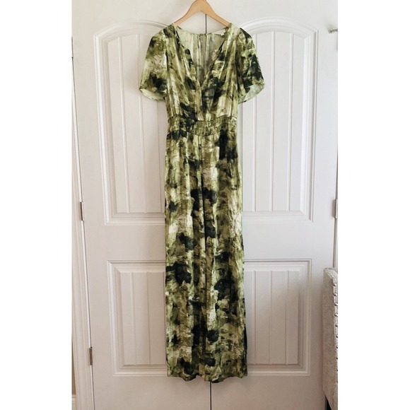 Anthropologie Pants - Anthropologie NWT The Somerset Jumpsuit Size Small Tall ST Women's Olive Green